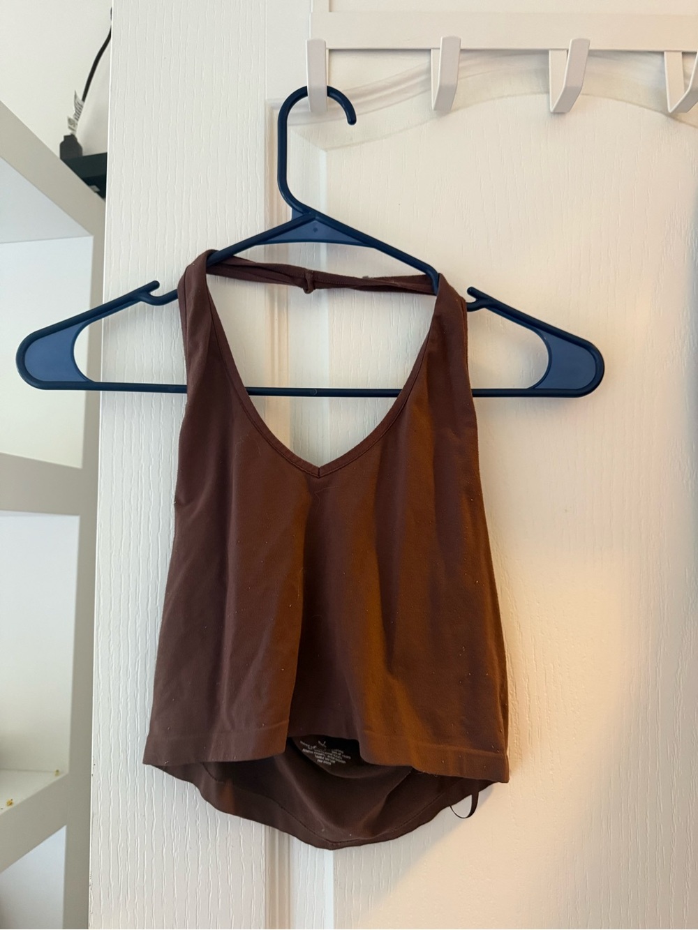 Urban Outfitters Chocolate Brown Halter Crop Top